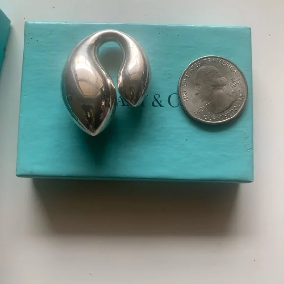 Tiffany & Co. Twin teardrops pendant 925 silver - Picture 4 of 5